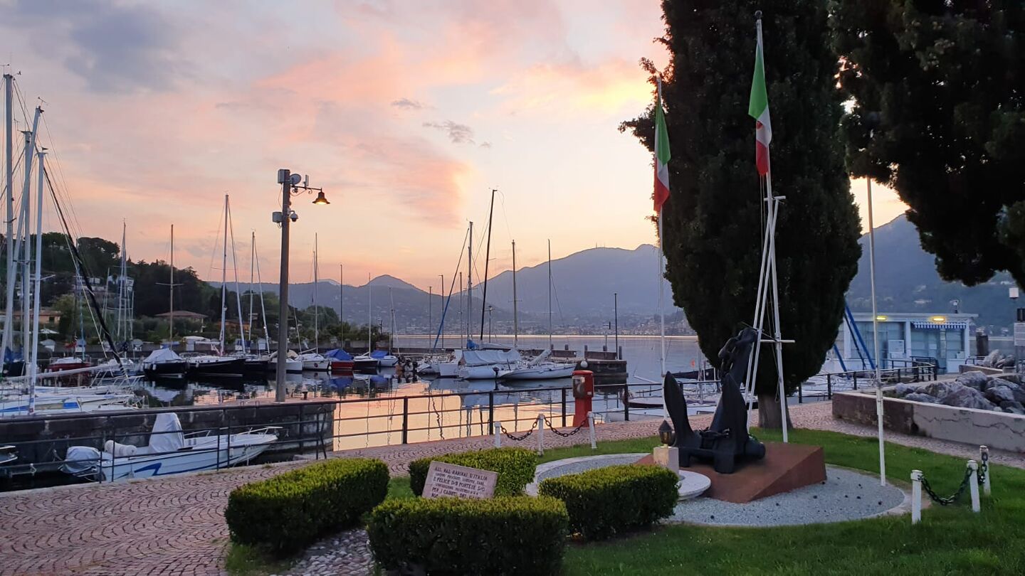 San Felice del Benaco at sunset